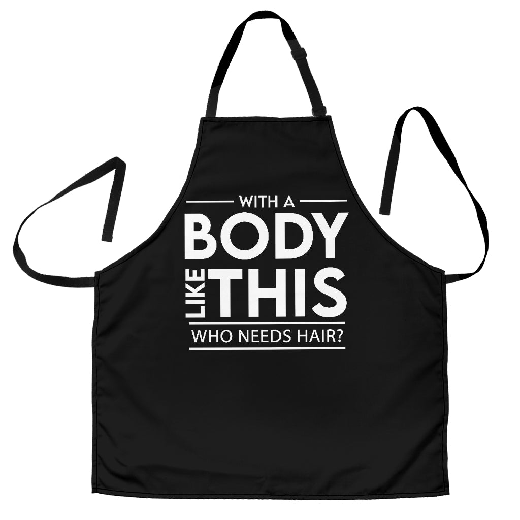 With A Body Like This Custom Apron Gift For Cooking Guys