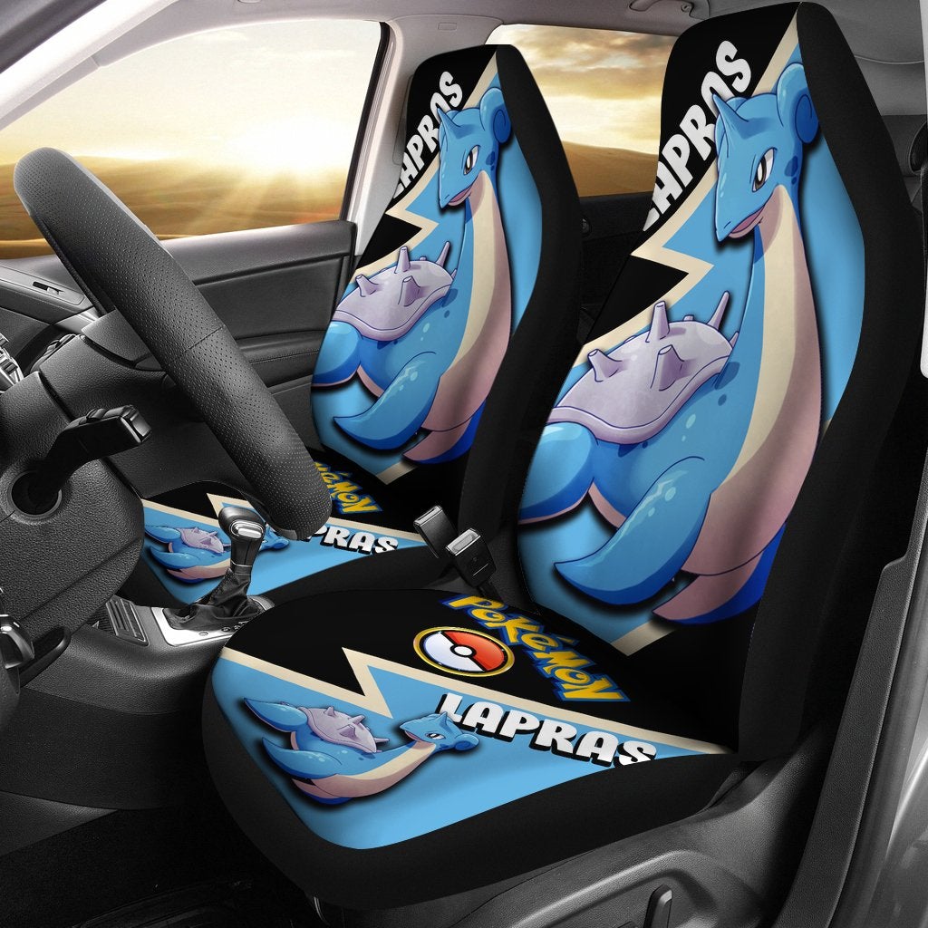 Lapras Car Seat Covers Custom Anime Pokemon Car Accessories