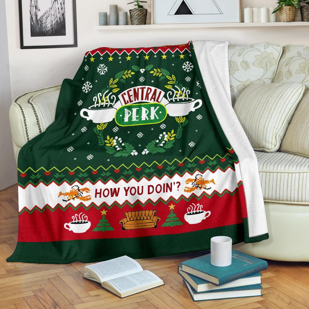 How You Doin Ugly Christmas Custom Blanket Home Decor