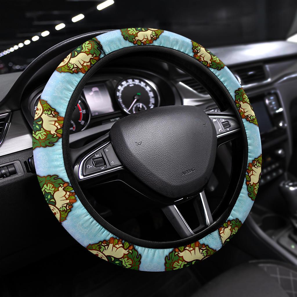 Leafeon Pokemon Car Steering Wheel Cover