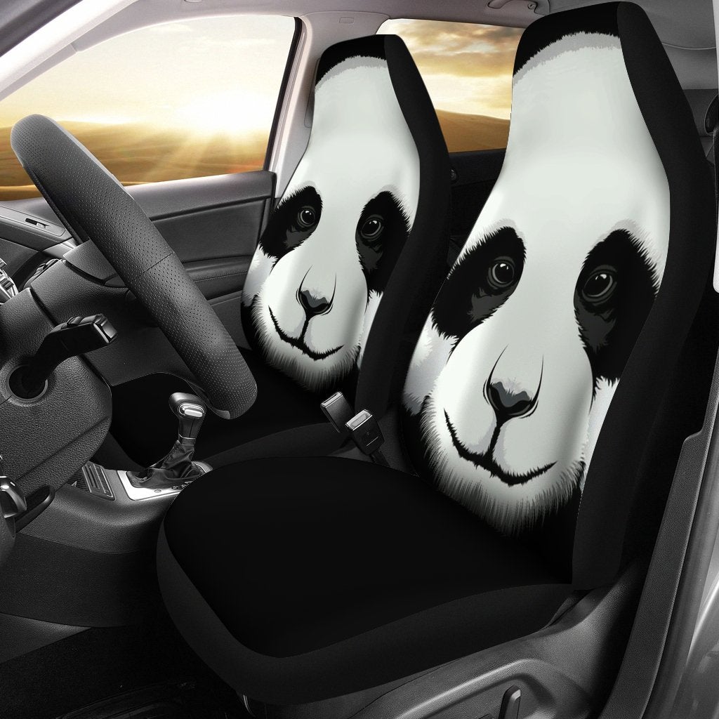 Panda 3D Premium Custom Car Seat Covers Decor Protectors