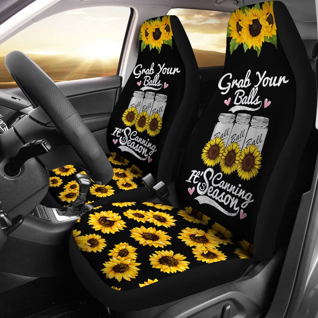 Best Canning Sunflower Premium Custom Car Seat Covers Decor Protector