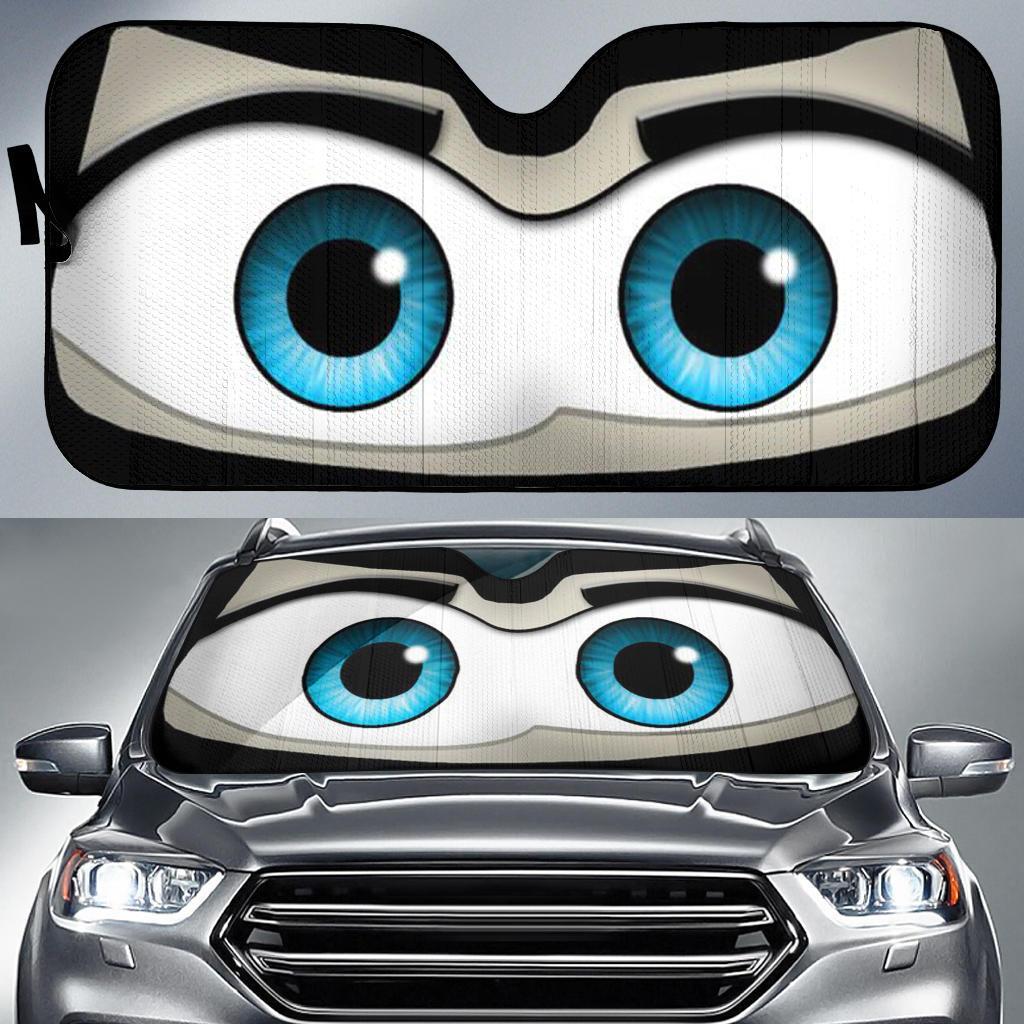 Funny Eyes Car Sun Shades Windshield Accessories Decor Gift