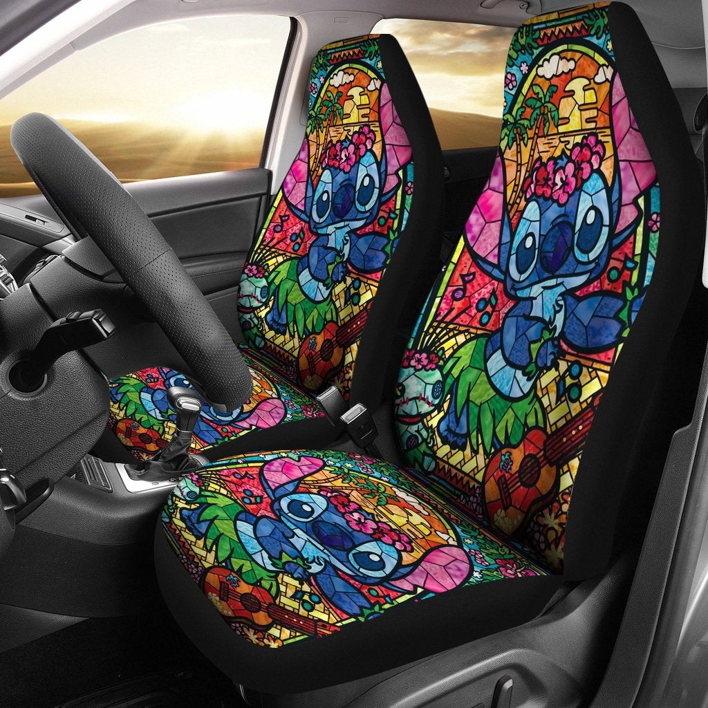 Stitch Glass Premium Custom Car Seat Covers Decor Protectors