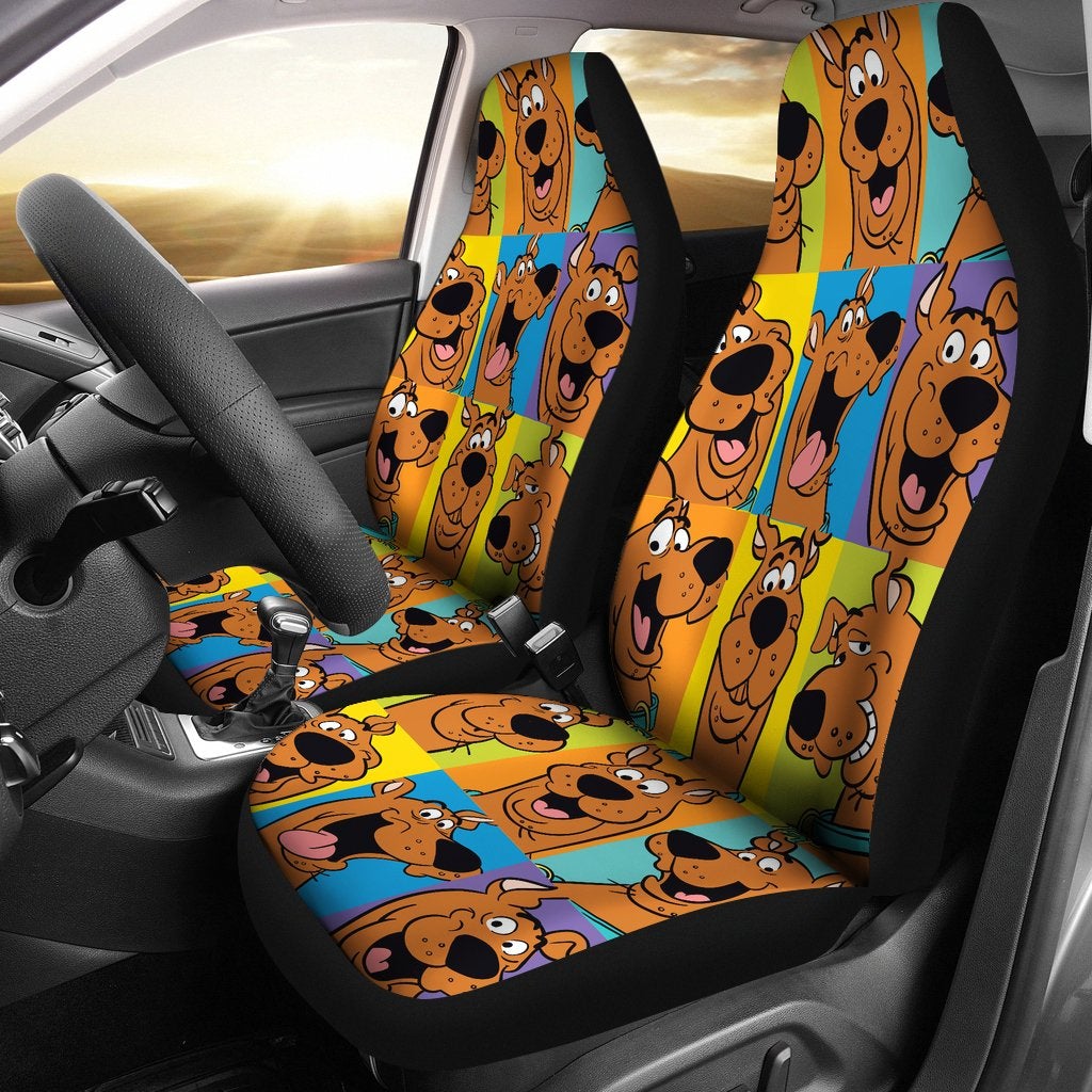 Scooby Doo Face Premium Custom Car Seat Covers Decor Protectors