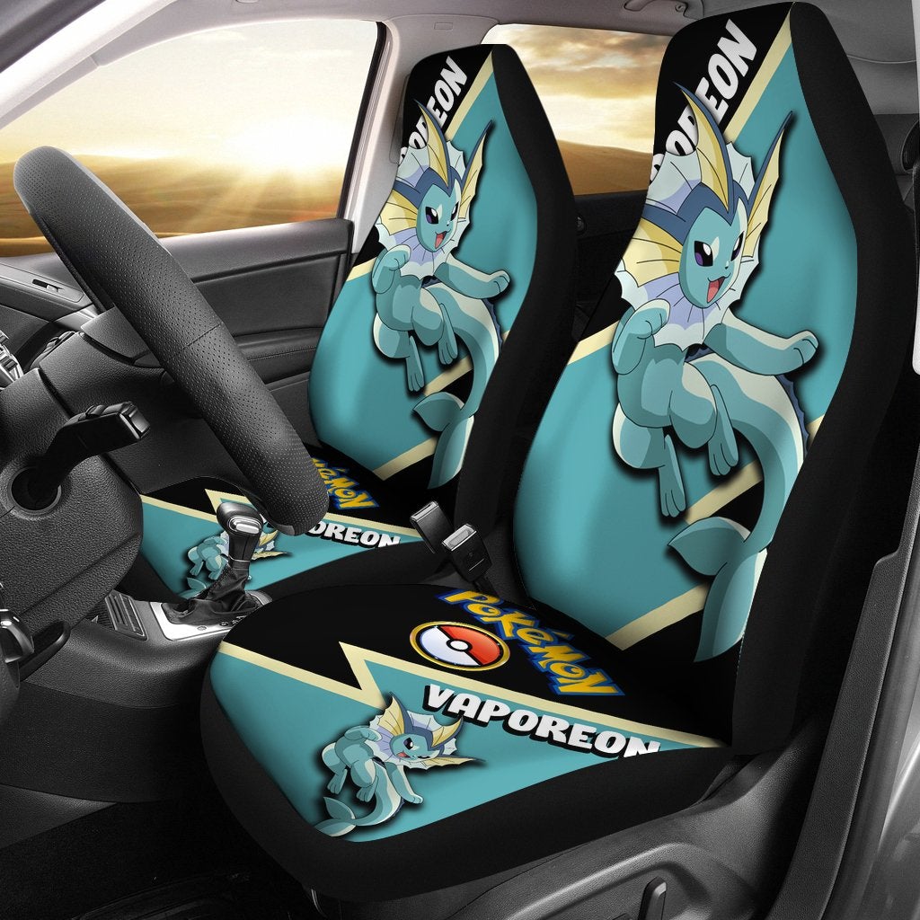Vaporeon Car Seat Covers Custom Anime Pokemon Car Accessories