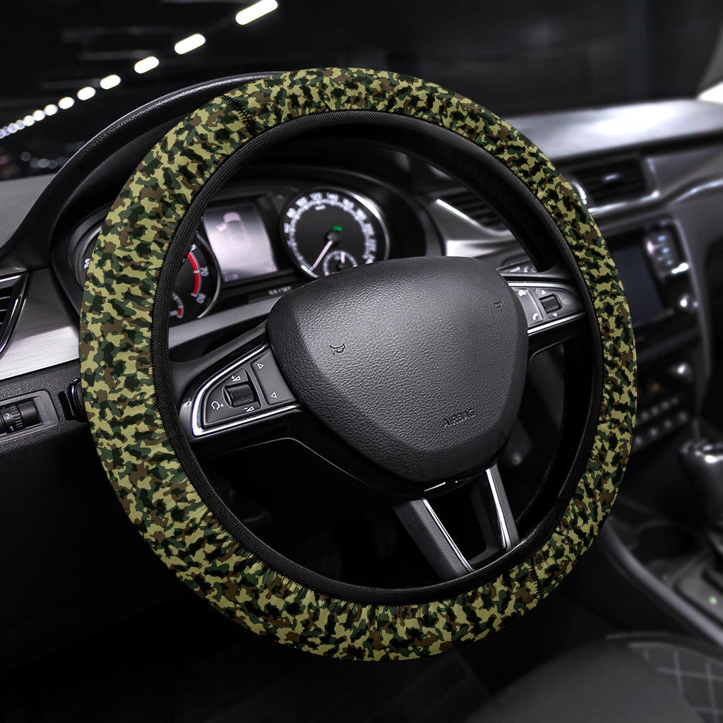 Camouflage Military US Army Premium Car Steering Wheel Cover