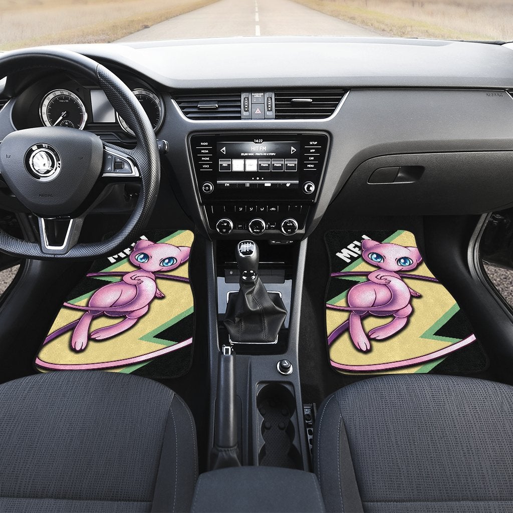 Mew Car Floor Mats Custom Anime Pokemon Car Interior Accessories