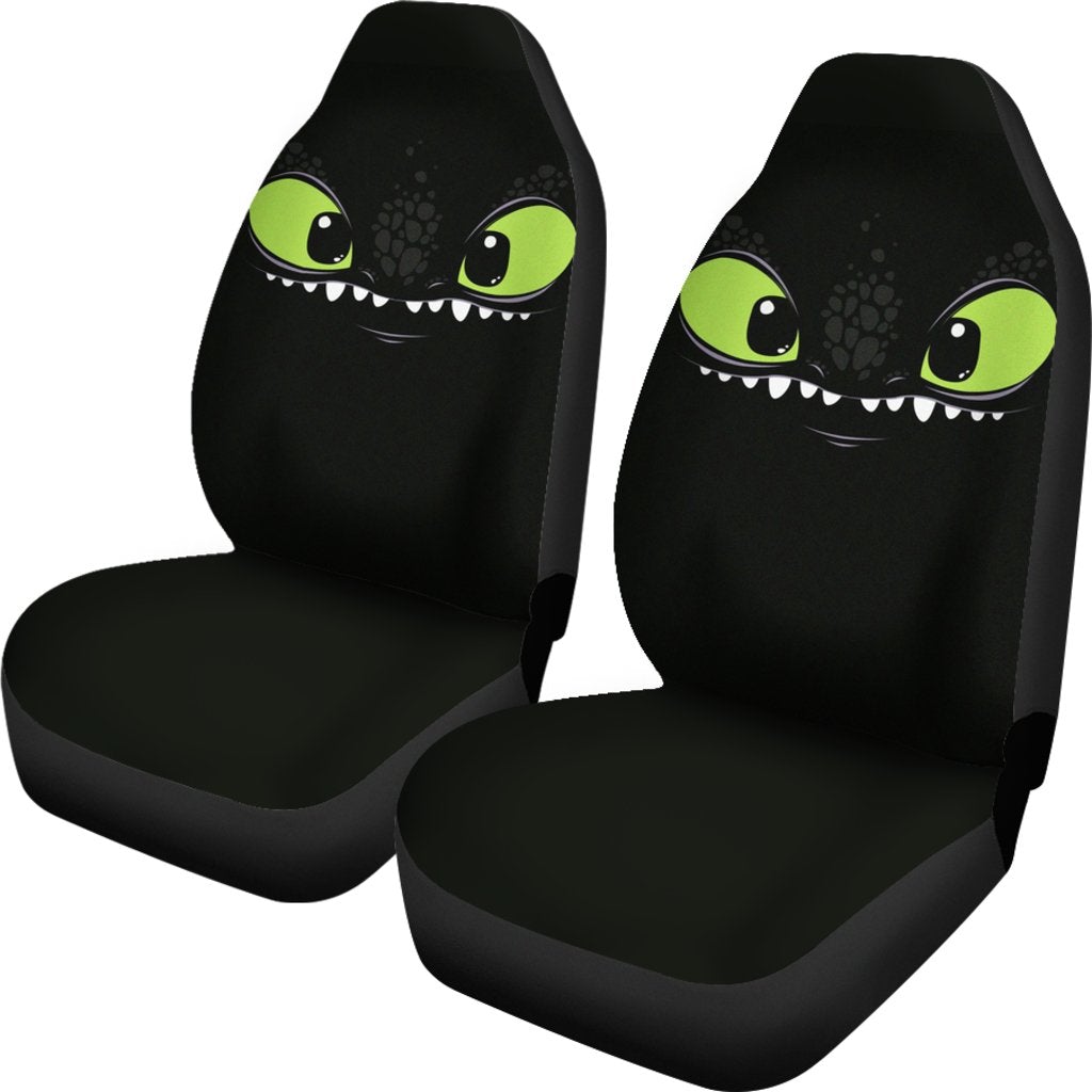 Toothless Funny Premium Custom Car Seat Covers Decor Protector