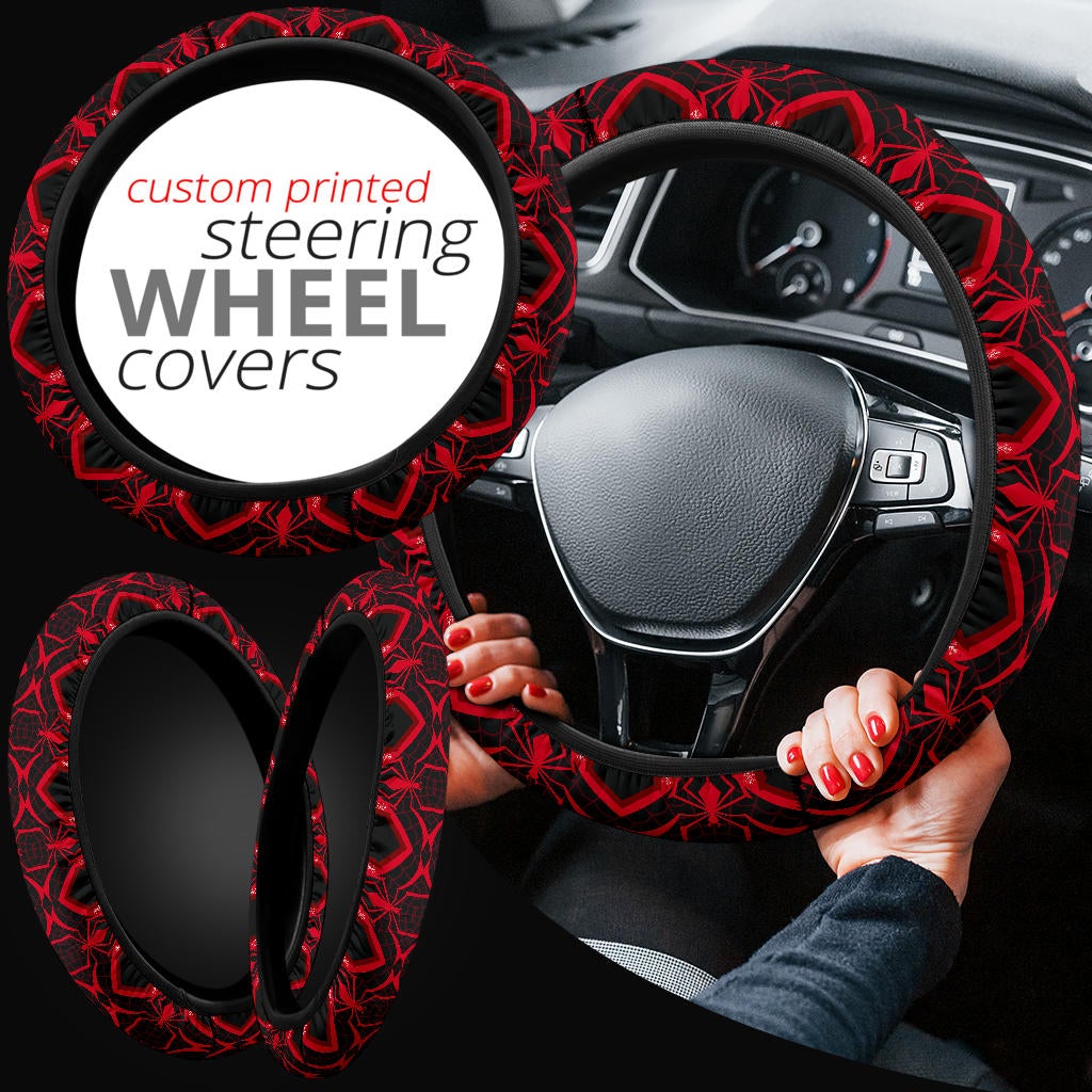 Spiderman Coming Home Premium Custom Car Steering Wheel Cover