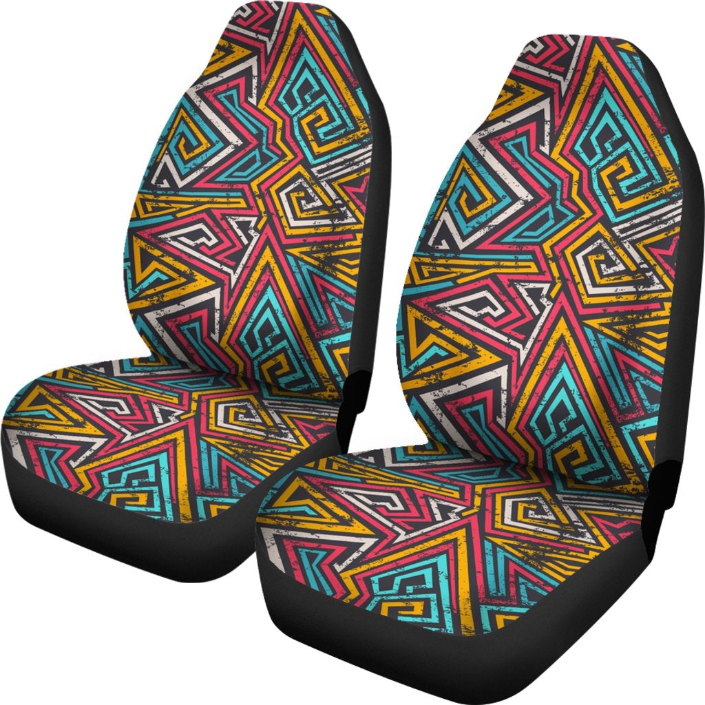 Best Colored Spiral Lines Seamless Pattern Premium Custom Car Seat Covers Decor Protector