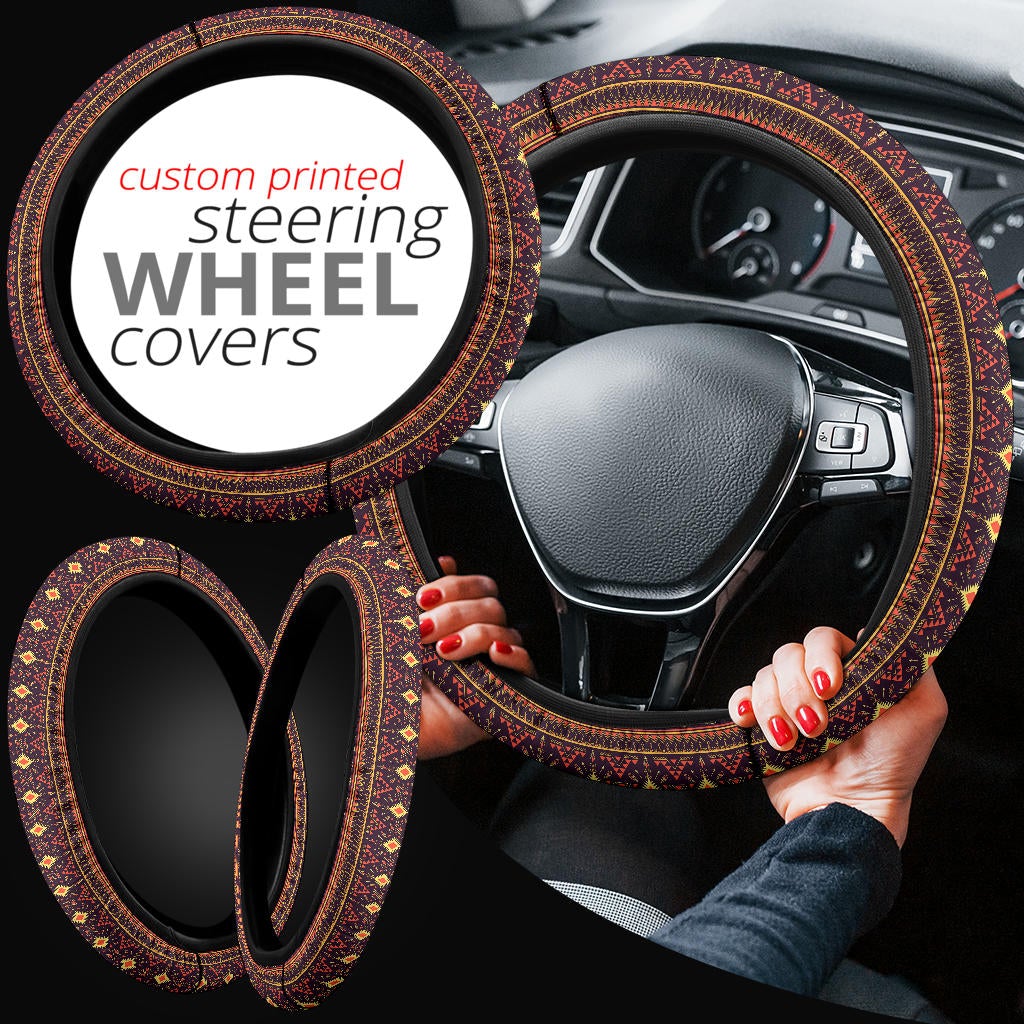 Native American Retro Premium Car Steering Wheel Cover