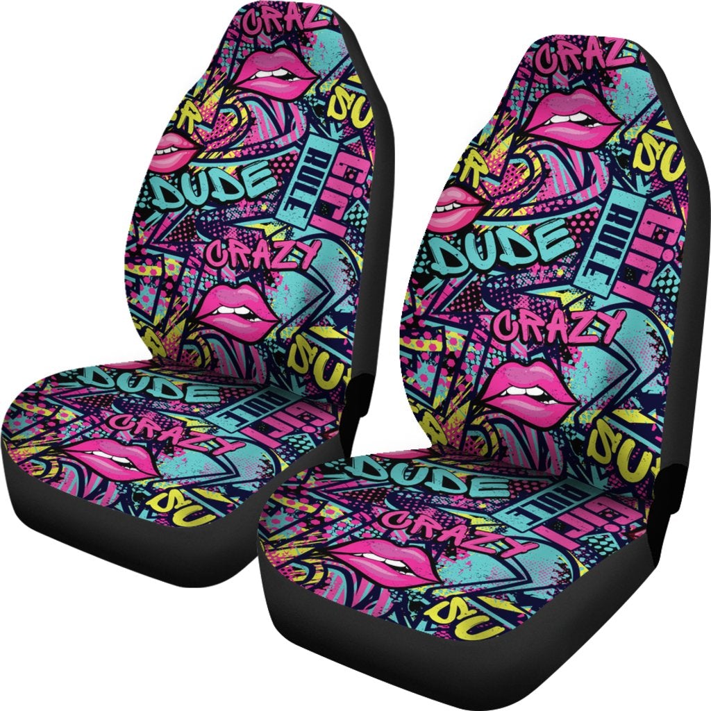 Best Abstract Seamless Fashion Print Premium Custom Car Seat Covers Decor Protector