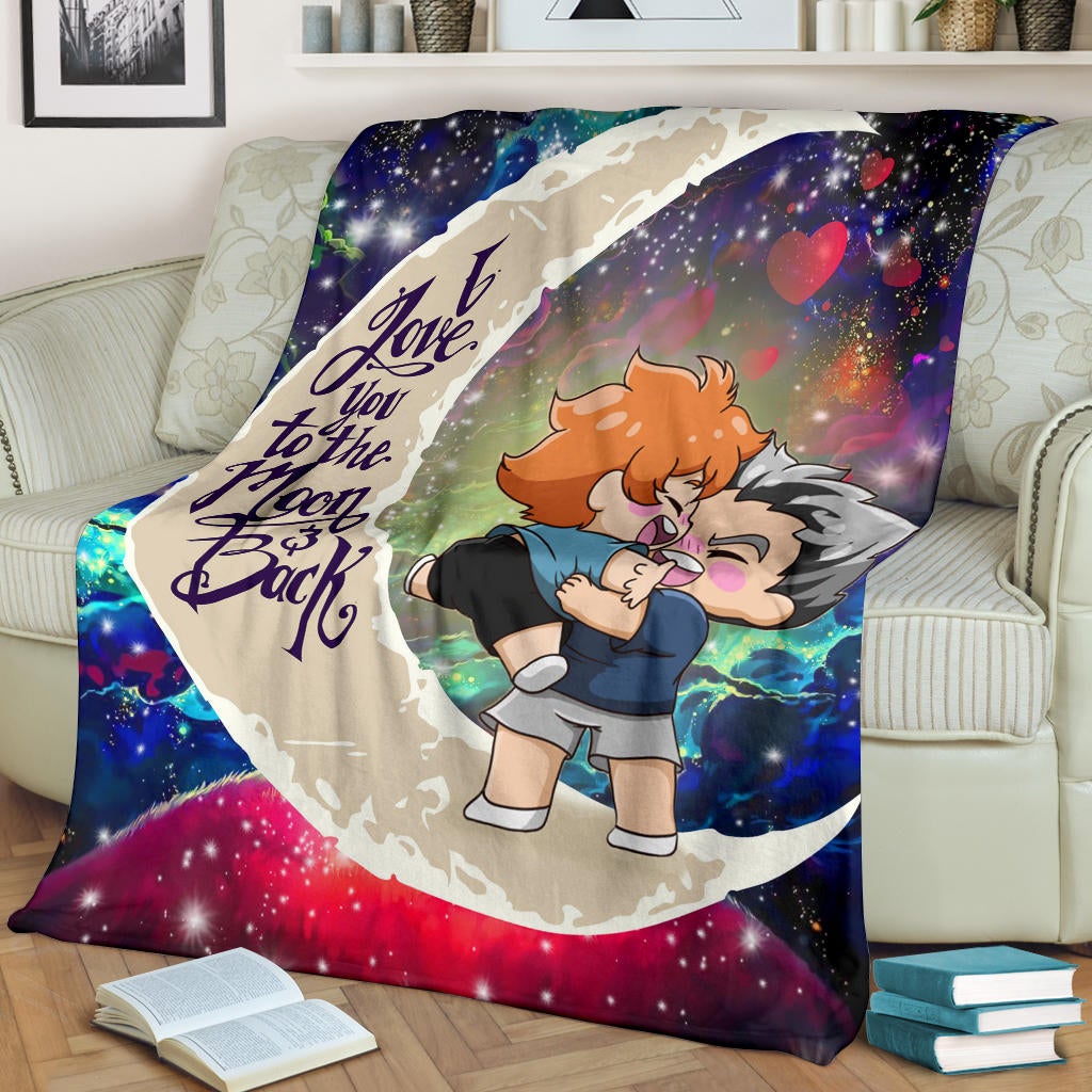 Bokuhina Love You To The Moon Galaxy Premium Blanket