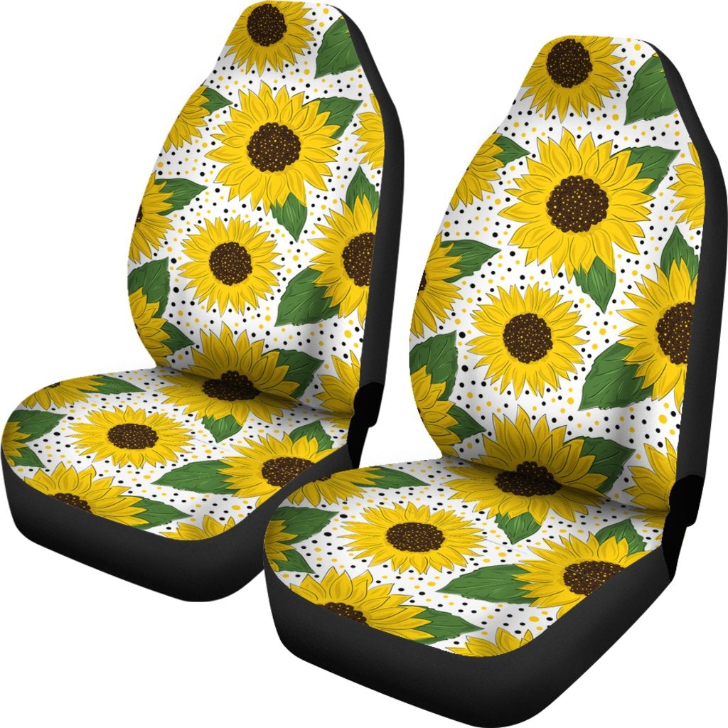 Best Sunflower Art Premium Custom Car Seat Covers Decor Protector