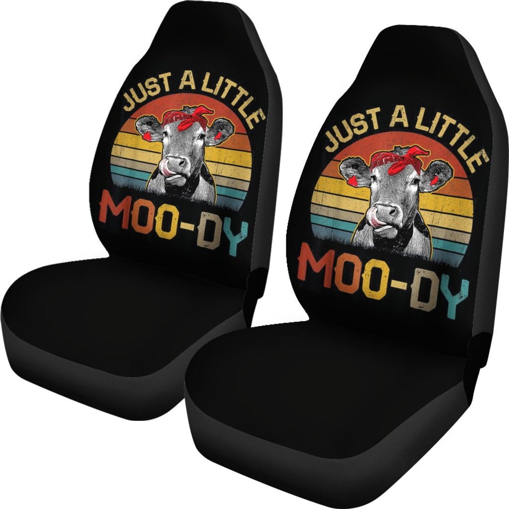 Best Just A Little Moo-Dy Cow Print Car Seat Car Decor Car Protector