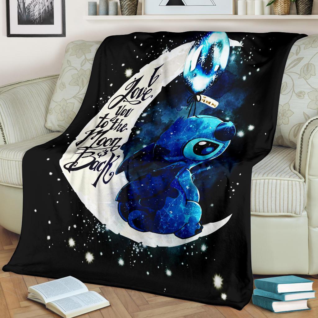 Stitch Moon Premium Blanket
