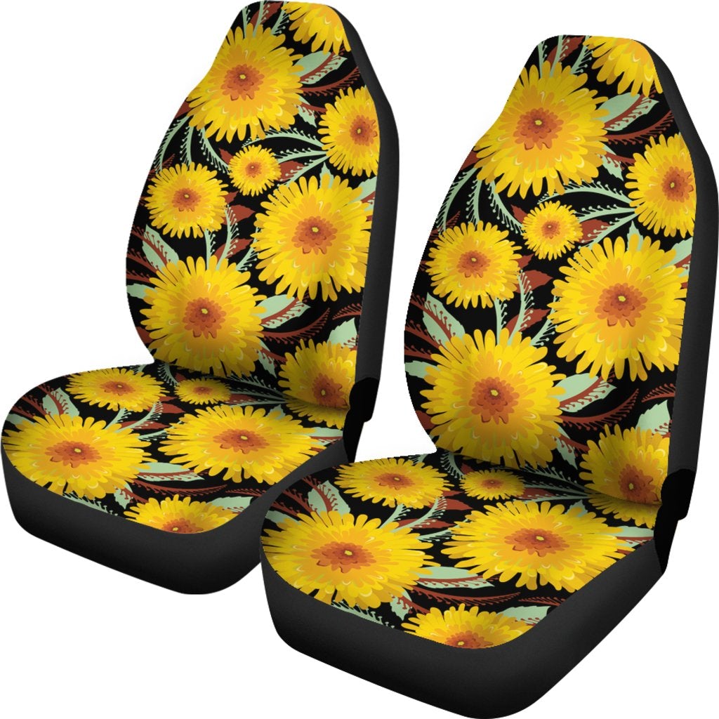 Best Sunflower Art Premium Custom Car Seat Covers Decor Protector