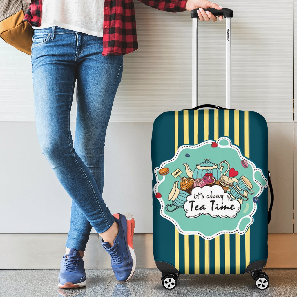 It Is Always Teatime Luggage Cover Suitcase Protector