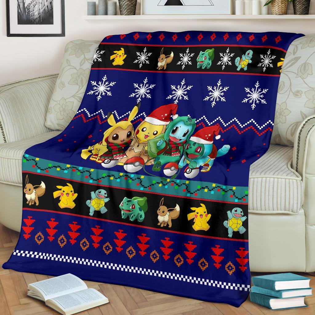 Gearzime Pokemon Christmas Blanket Amazing Gift Idea