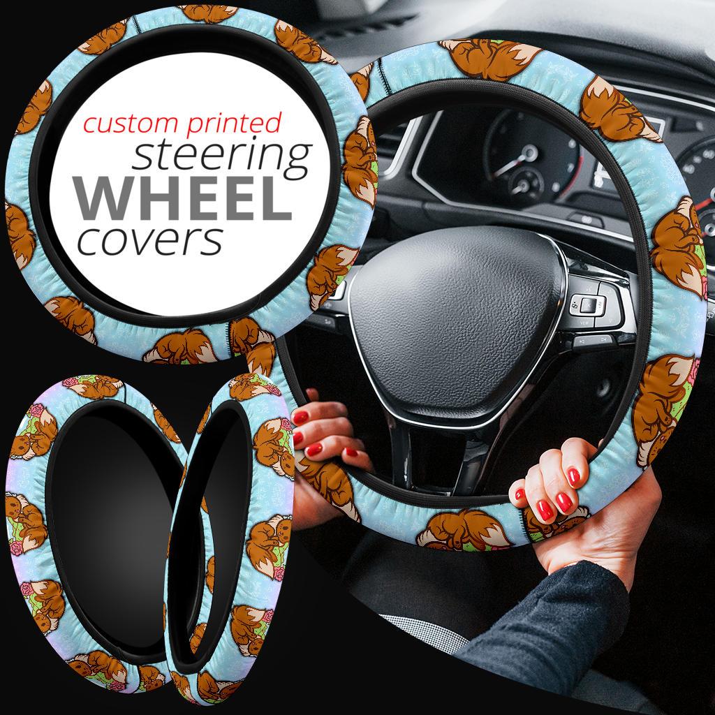 Eevee Pokemon Car Steering Wheel Cover