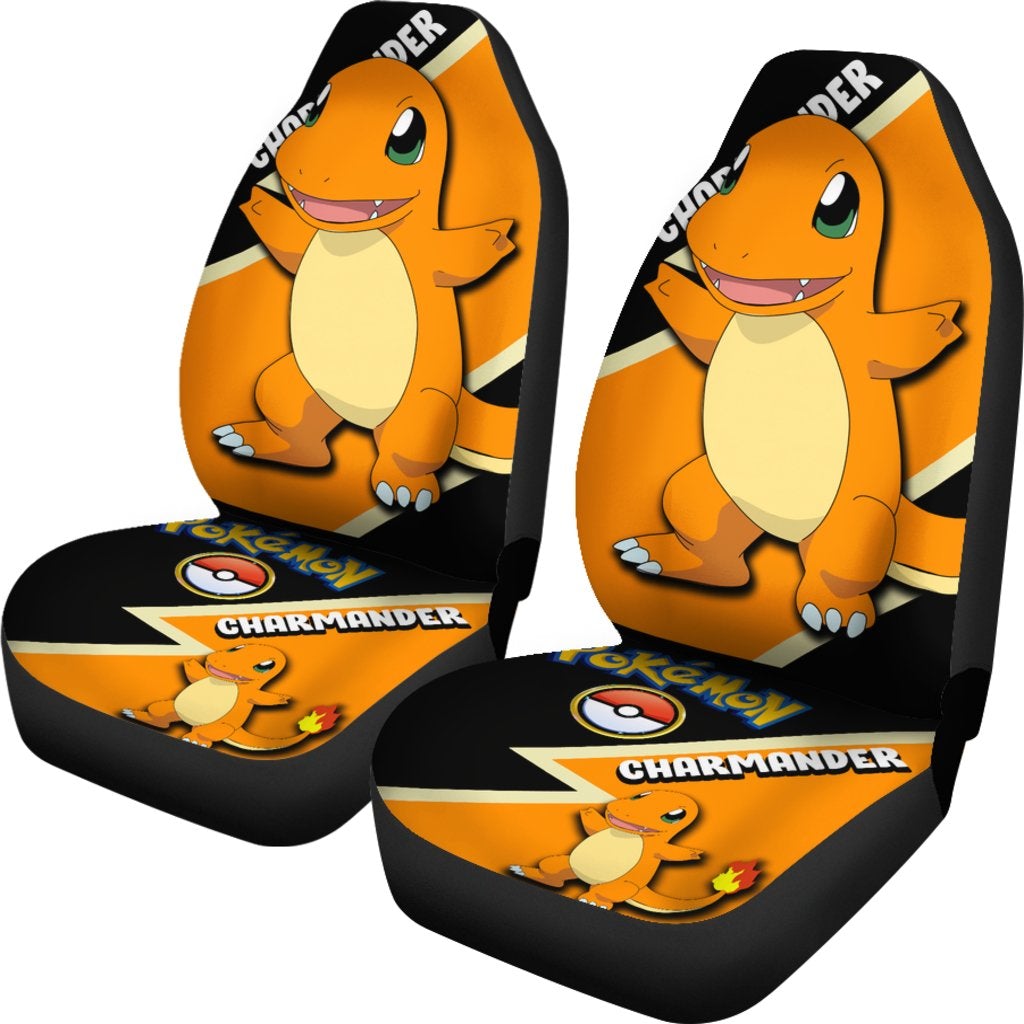 Charmander Car Seat Covers Custom Anime Pokemon Car Accessories