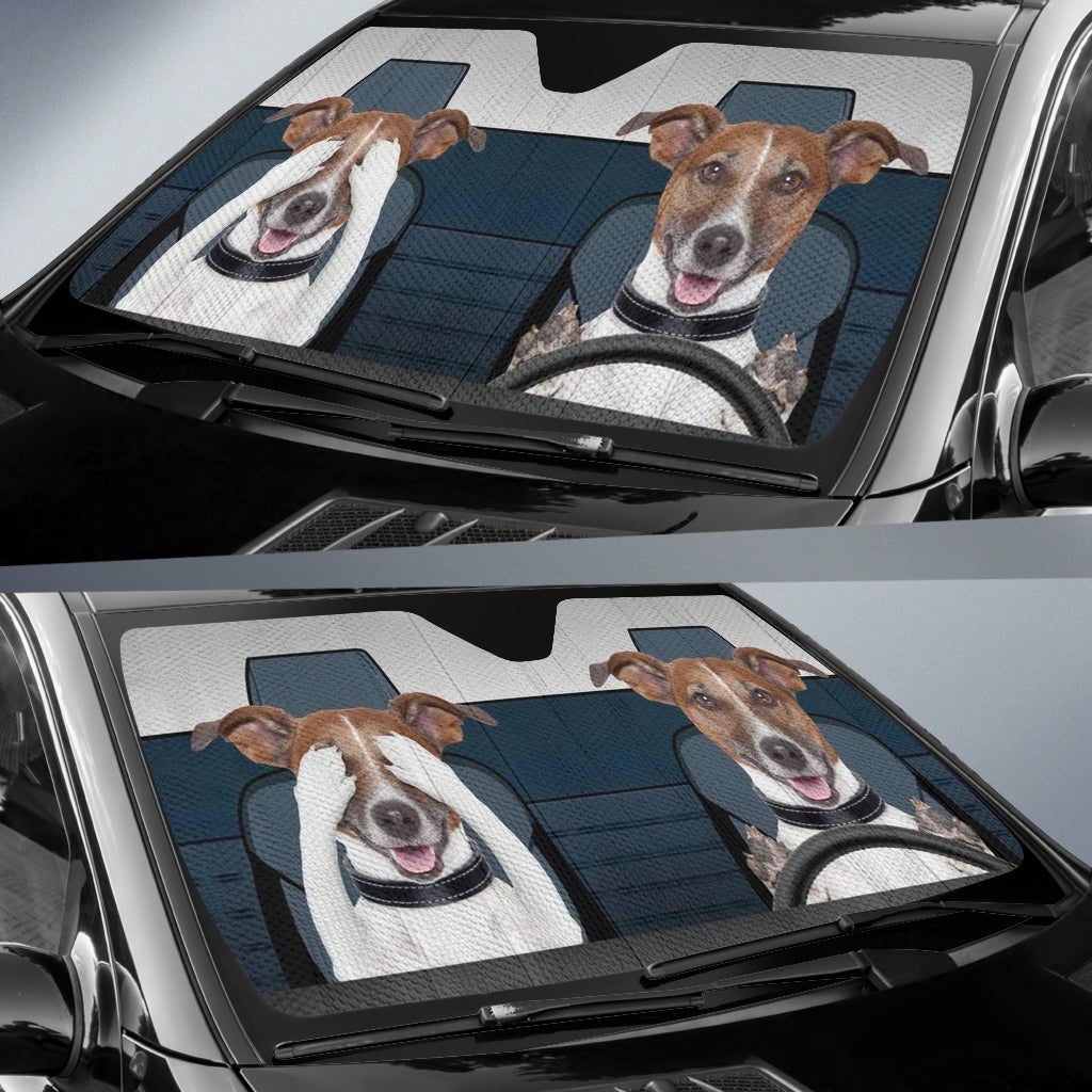 Funny Dog Car Auto Sun Shades Windshield Accessories Decor Gift