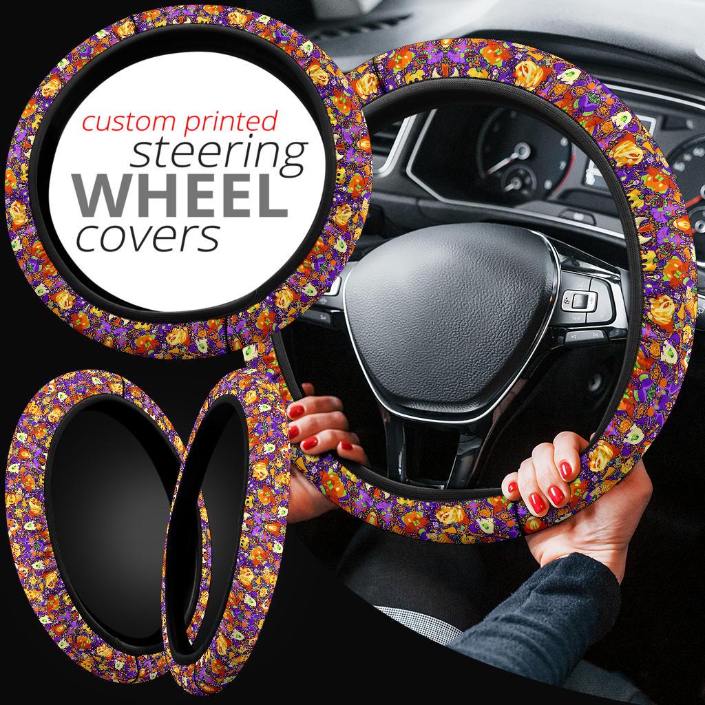 Pattern Pokemon Halloween Car Steering Wheel Cover