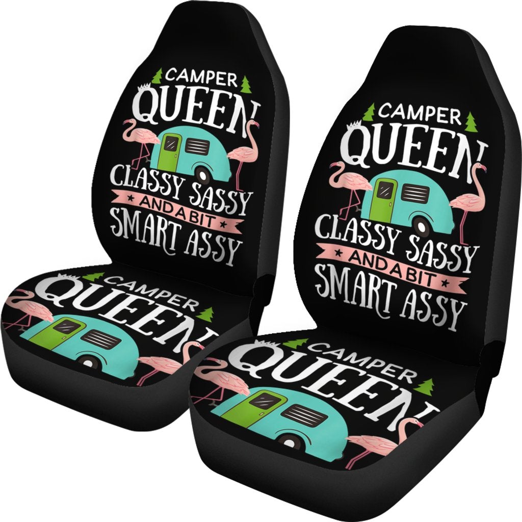 Best Camper Queen Classy Sassy Smart Assy Premium Custom Car Seat Covers Decor Protector