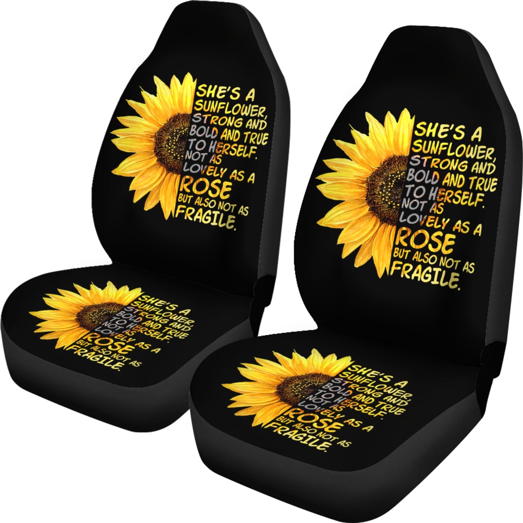 Best Sunflowers She'S A Sunflower Premium Custom Car Seat Covers Decor Protector