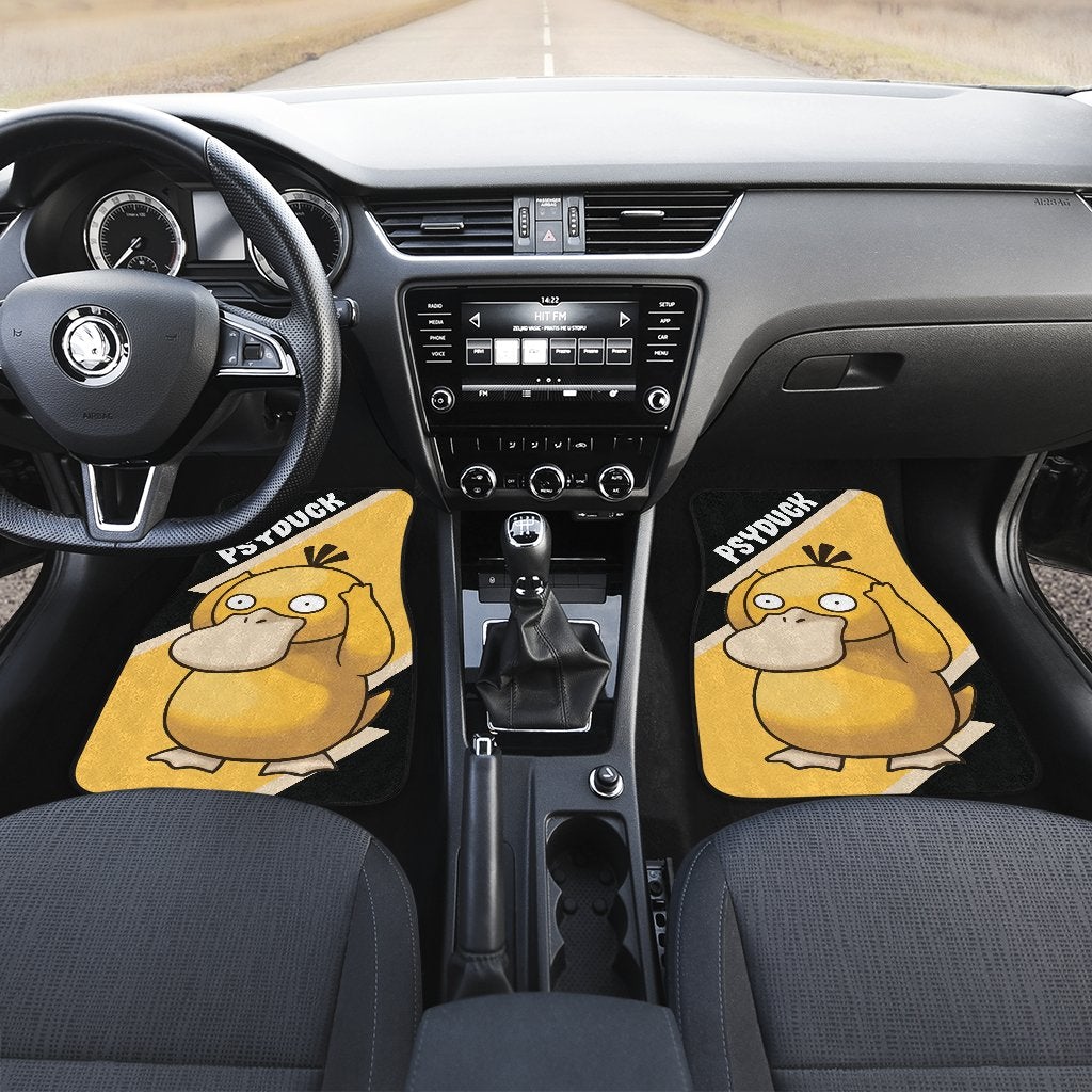 Psyduck Car Floor Mats Custom Anime Pokemon Car Interior Accessories