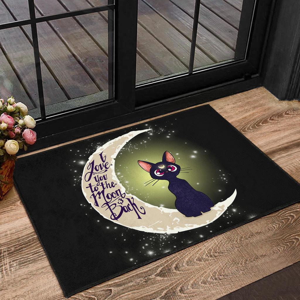 Sailor Moon Cat Love To The Moon Door Mats