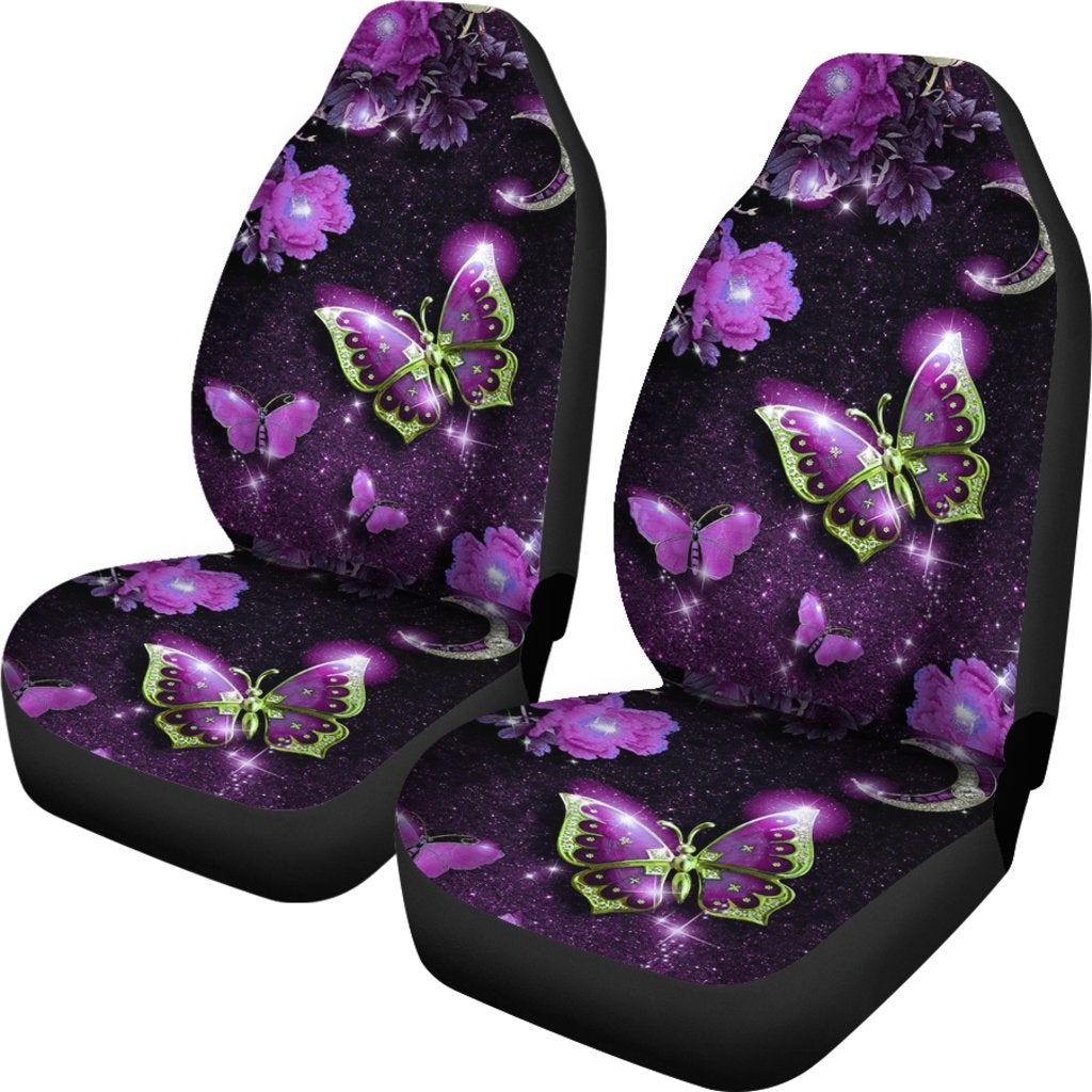 Best Purple Mystery Butterfly Hd Premium Custom Car Seat Covers Decor Protector