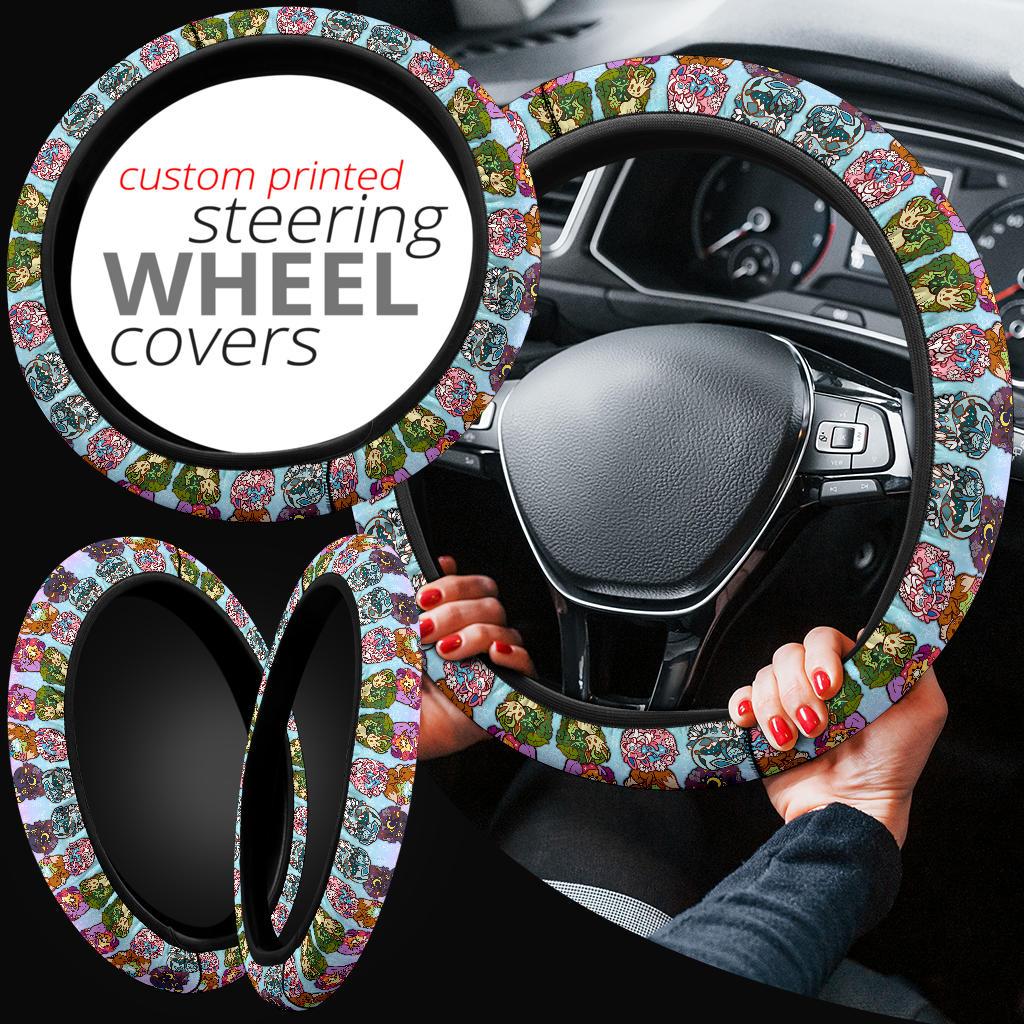 Every Eevee evolution Pokemon Car Steering Wheel Cover