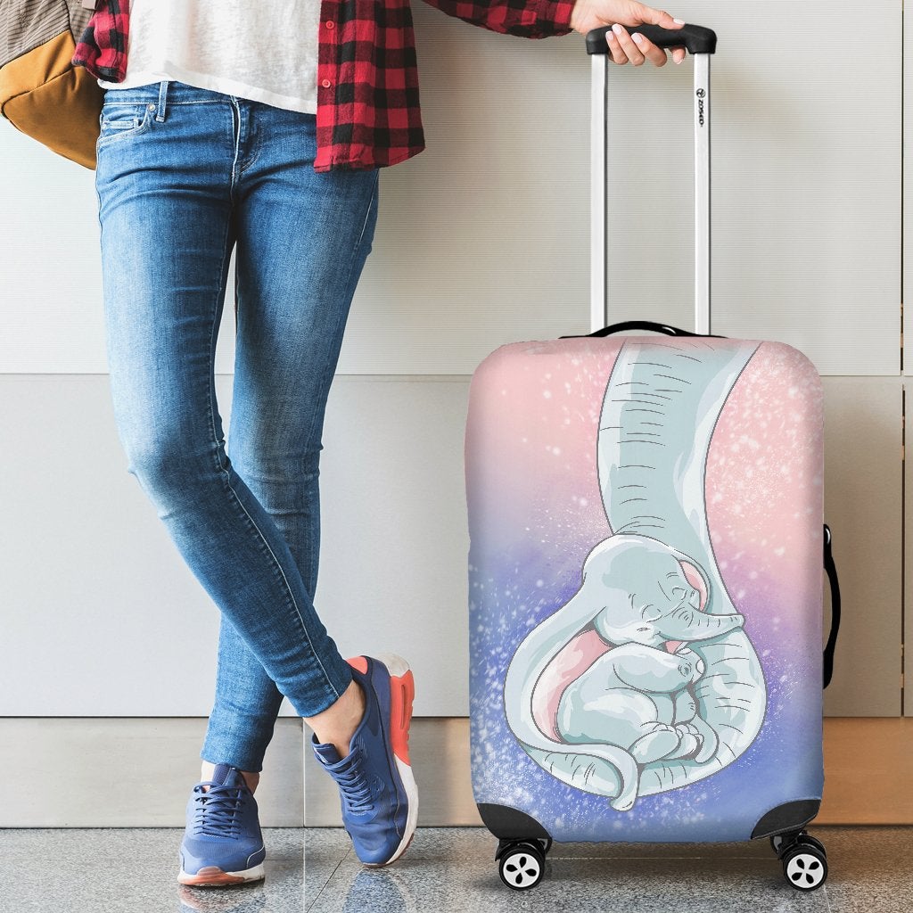 Elephant Sleep Travel Luggage Cover Suitcase Protector