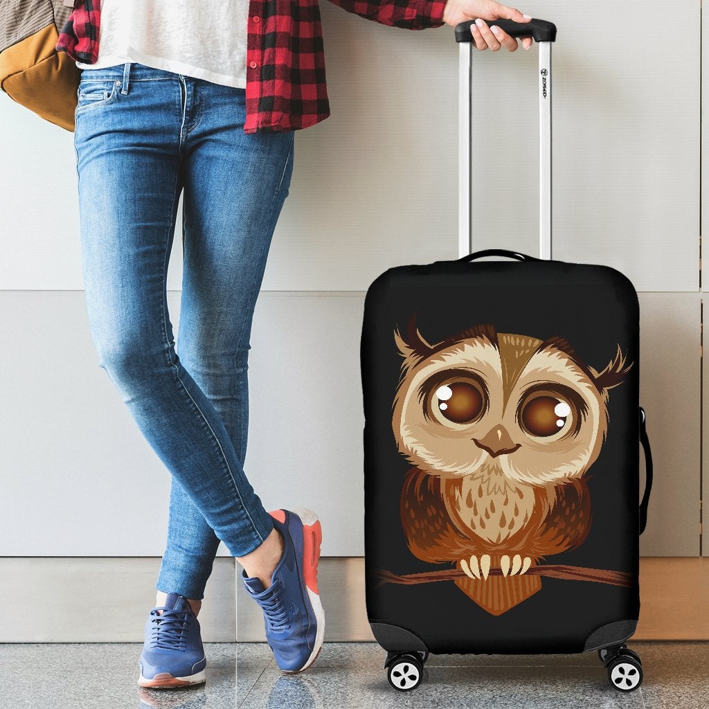 Owl Travel Luggage Cover Suitcase Protector 1