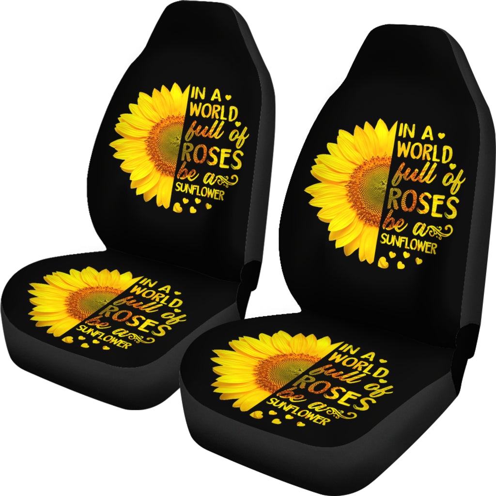 Best Sunflowers In A World Premium Custom Car Seat Covers Decor Protector