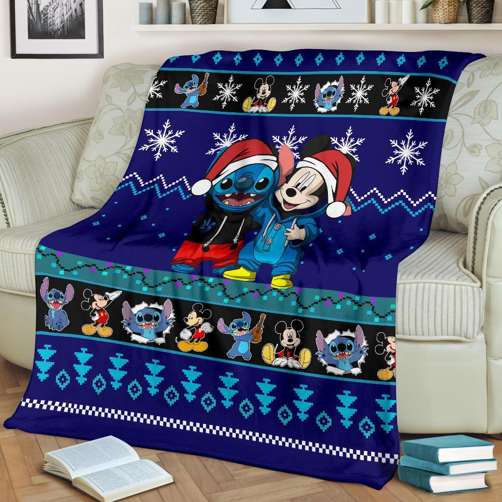 Stitch Mice Christmas Blanket Amazing Gift Idea
