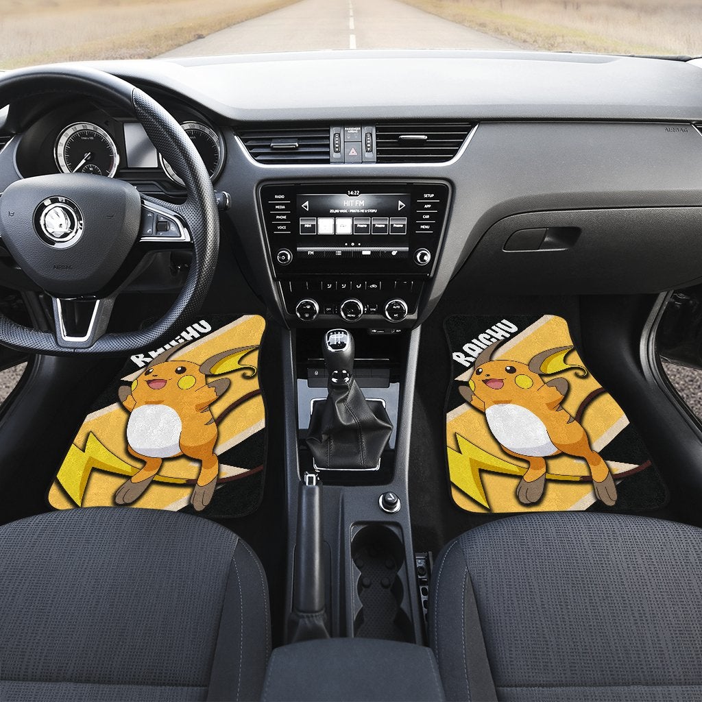 Raichu Car Floor Mats Custom Anime Pokemon Car Interior Accessories