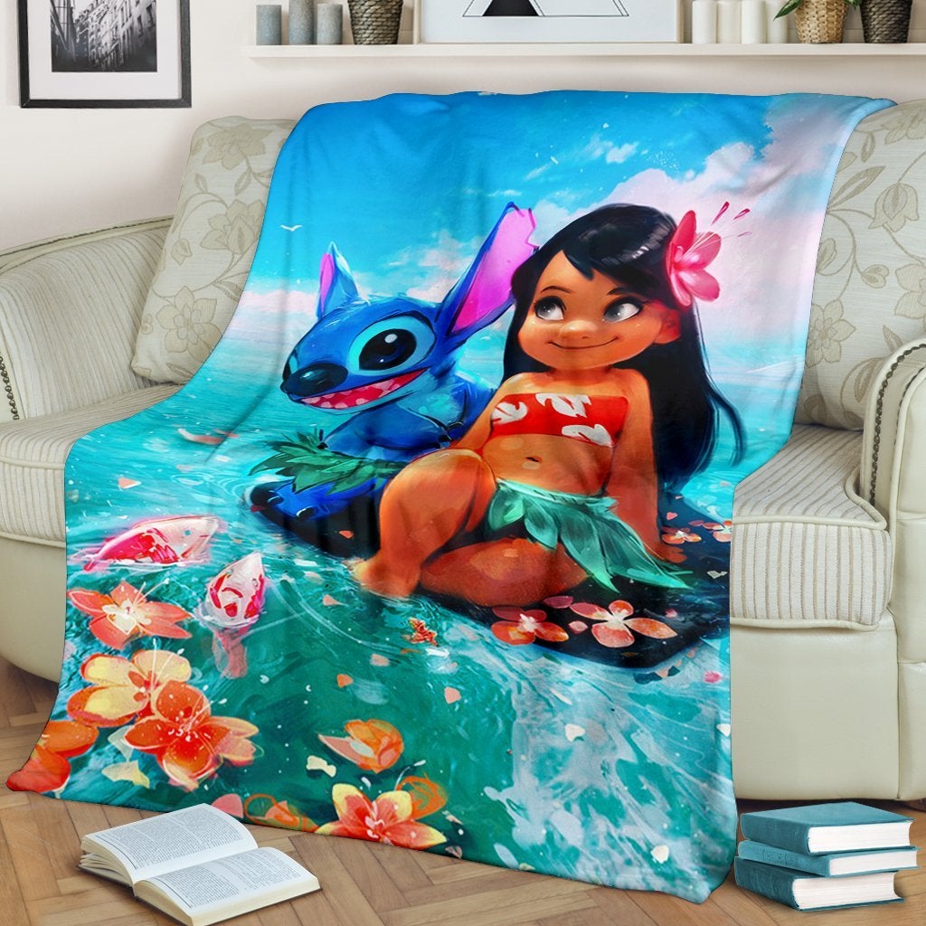 Lilo And Stitch Premium Blanket