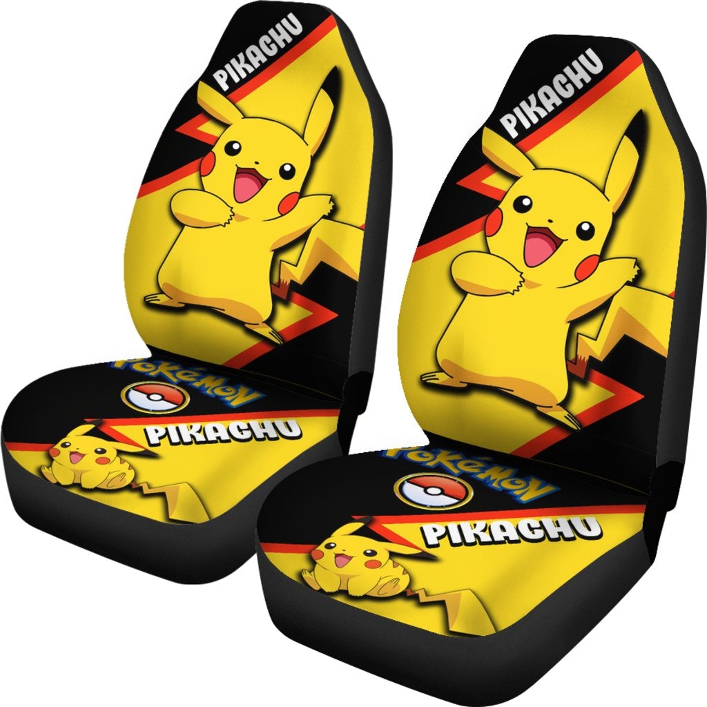 Buy car seat belt covers in Pikachu or Pokemon design