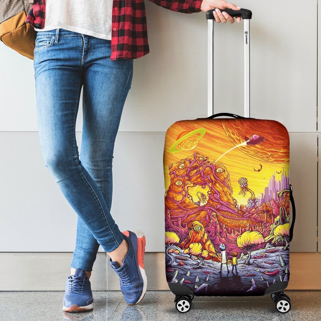 Rick And Morty Luggage Cover Suitcase Protector 3