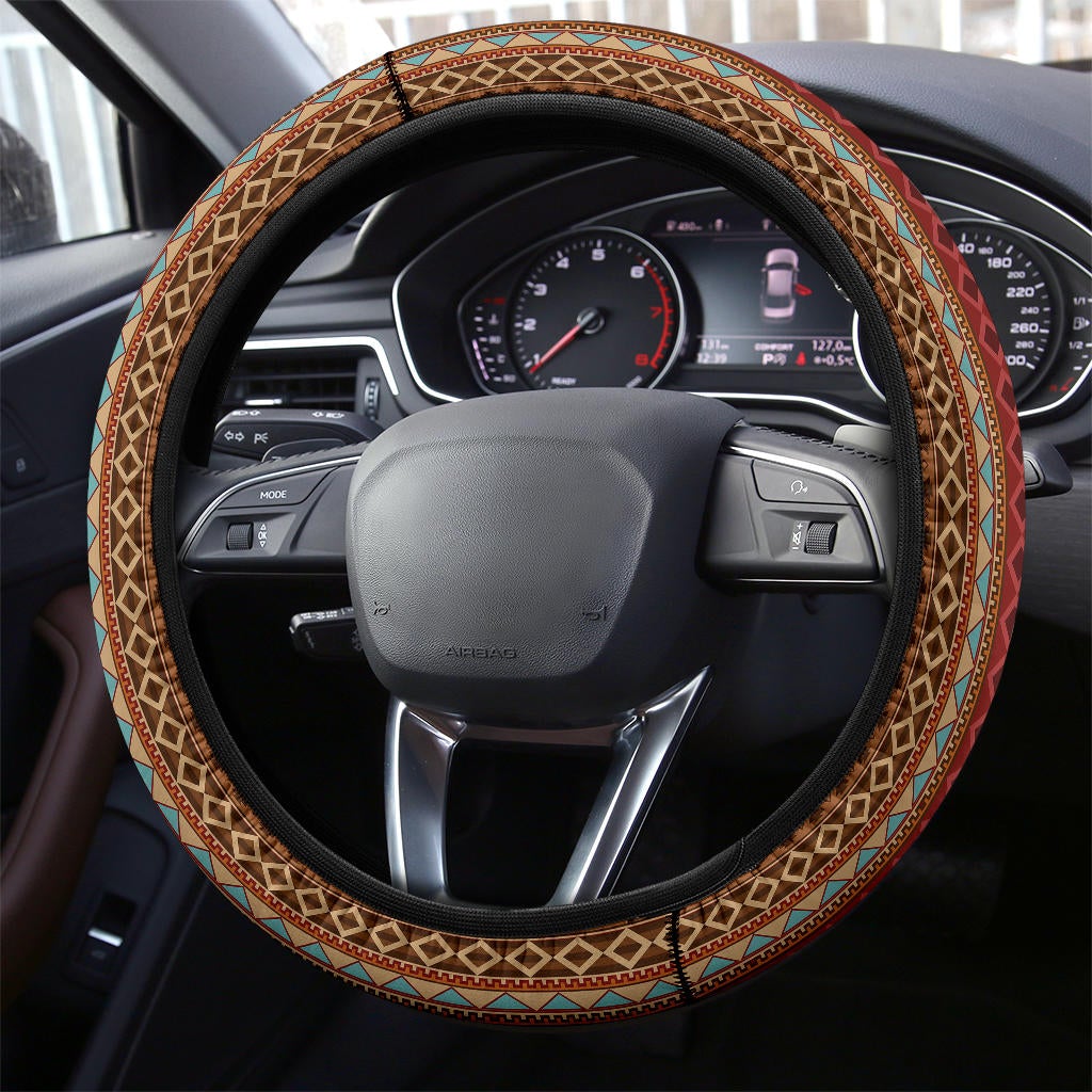 Native American Style Premium Car Steering Wheel Cover