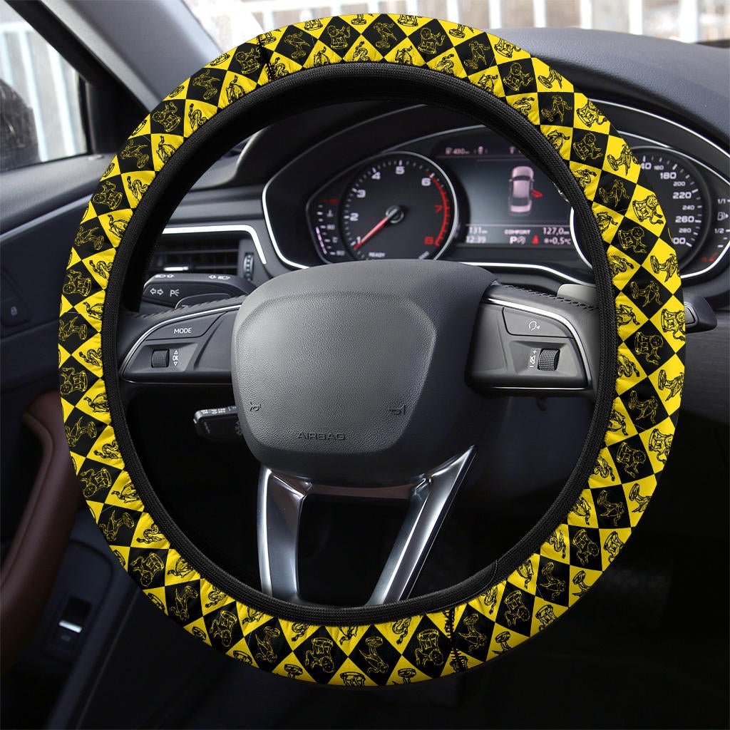 Harry Potter Yellow Premium Car Steering Wheel Cover