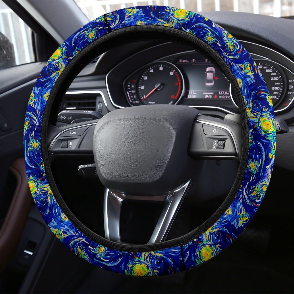 Starry Night Premium Car Steering Wheel Cover