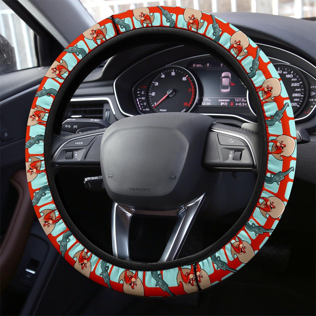 Looney Tunes Yosemit Sam Premium Custom Car Steering Wheel Cover