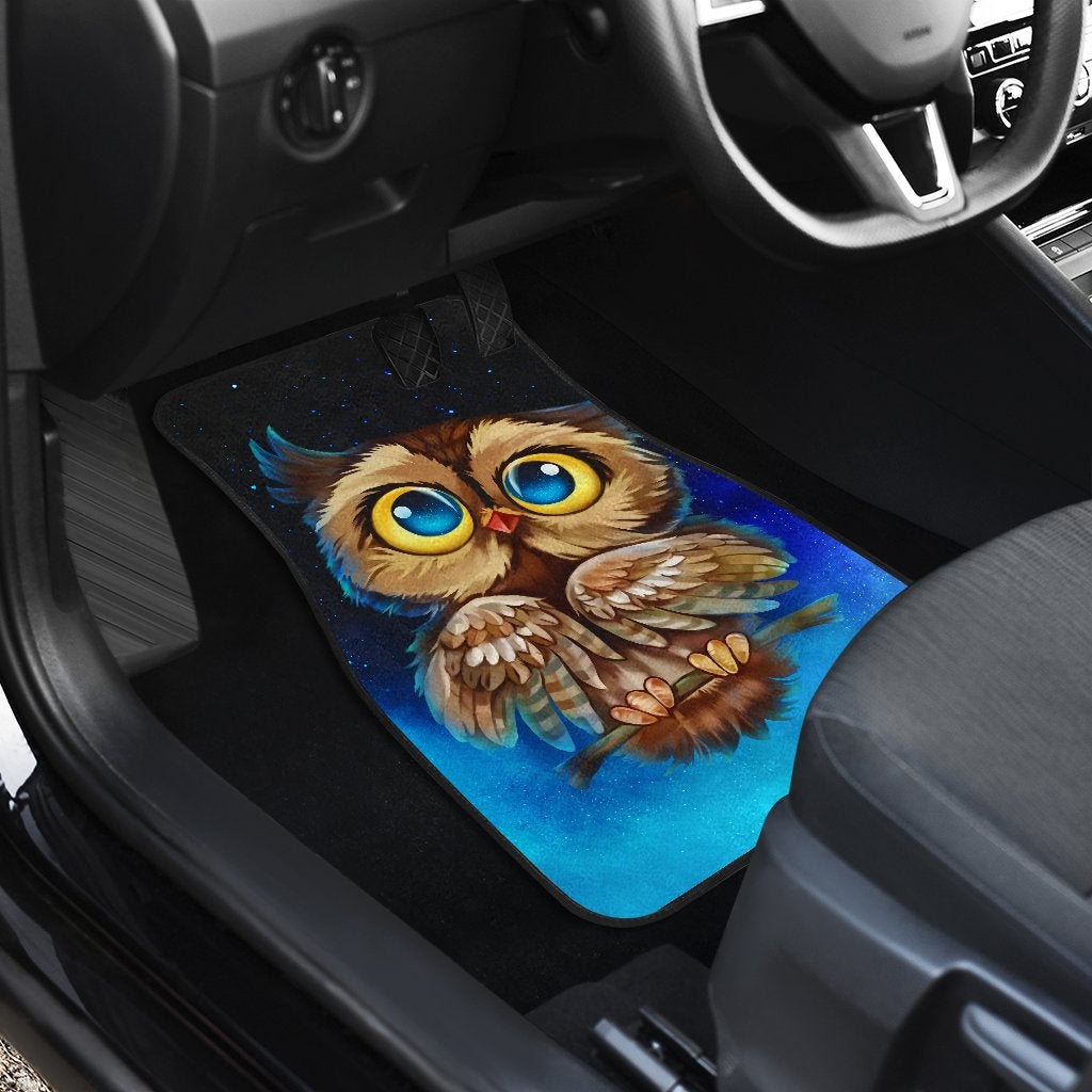 Owl Front And Back Front And Back Car Mats (Set Of 4) 1