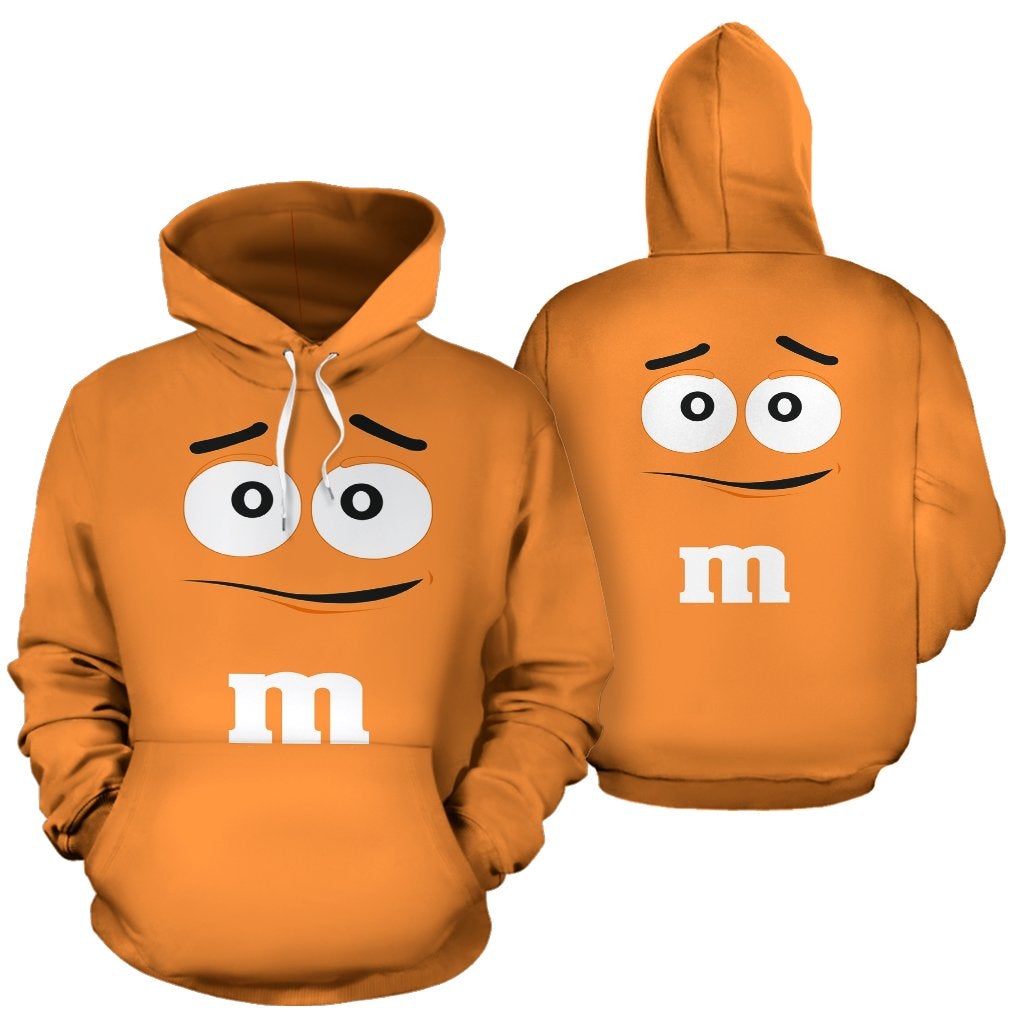 M&M Chocolate Yellow 3D Hoodie Men And Women Christmas Gift