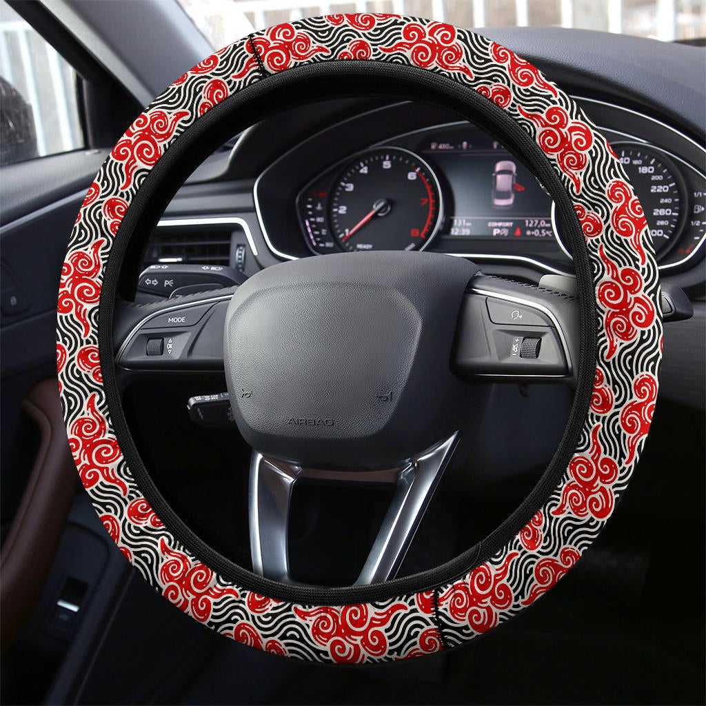 Japanese Style Cloud Premium Car Steering Wheel Cover