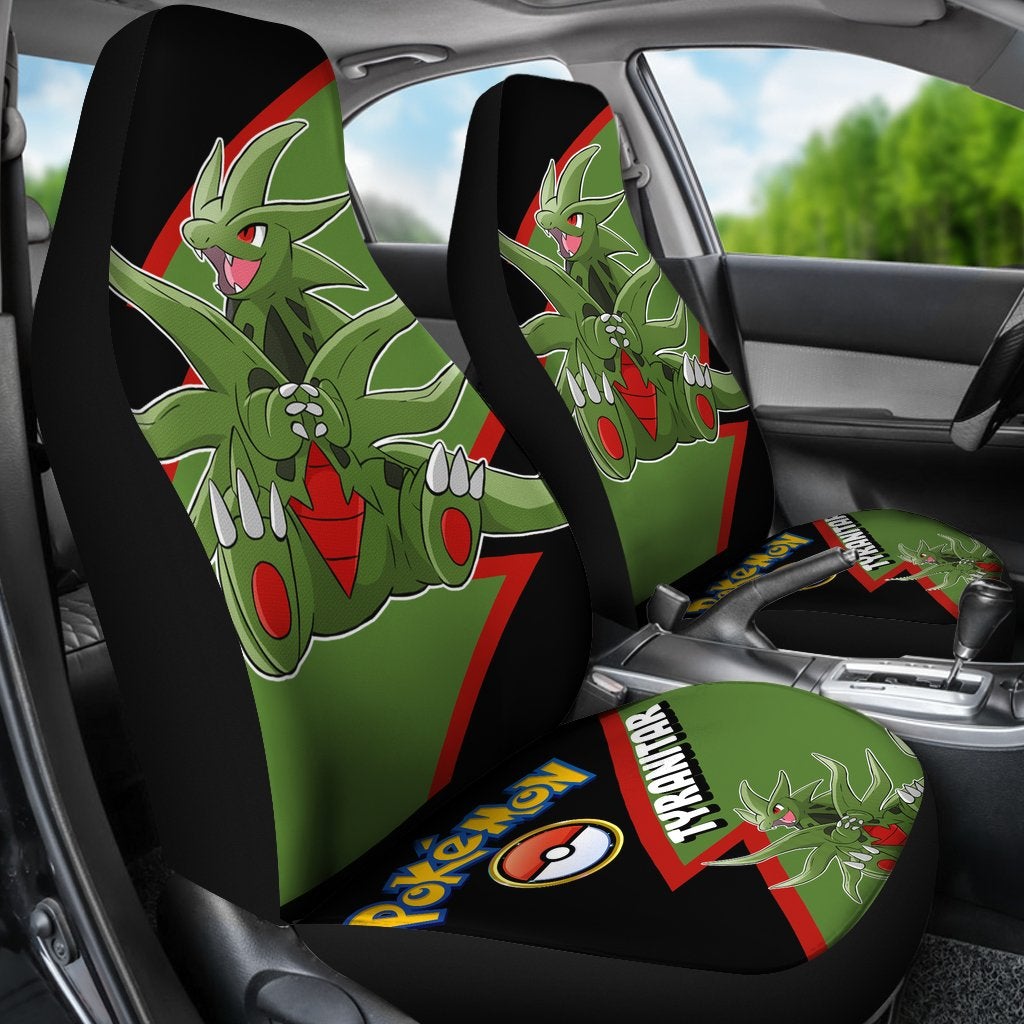 Tyranitar Car Seat Covers Custom Anime Pokemon Car Accessories
